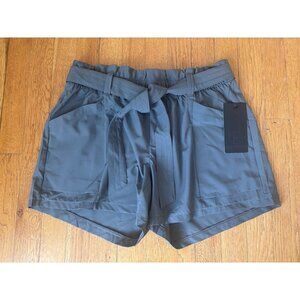 NWT 90 Degree by Reflex Womens Size L Paperbag Shorts Gray